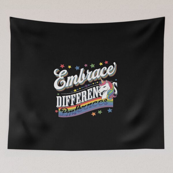Item preview, Unicorn LGBTQ Pride Rainbow Embrace Differences designed and sold by EllinoKlemo.