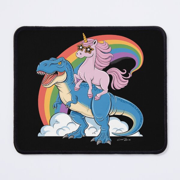 Item preview, Unicorn Riding T rex Dinosaur Boys Girls Men Women Rainbow designed and sold by KonstanKoraner.