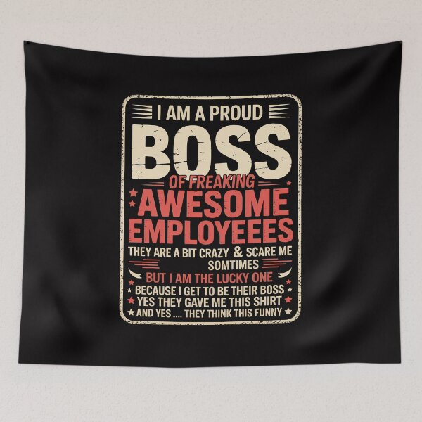 Item preview, I'm A Proud Boss Of Freaking Awesome Employees Boss designed and sold by GalaFunny.