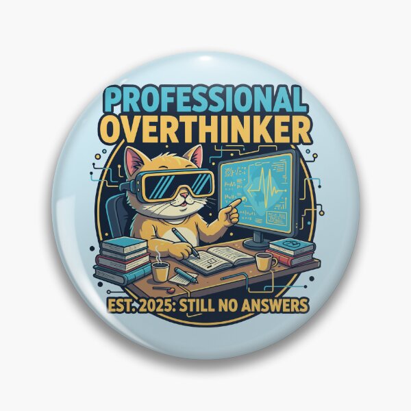 Item preview, Profesional Overthinker designed and sold by The Retro Tee.