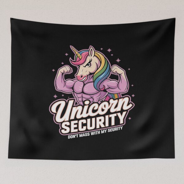 Item preview, Unicorn Security - Manly Muscular Unicorn Lovers  designed and sold by KonstanKoraner.