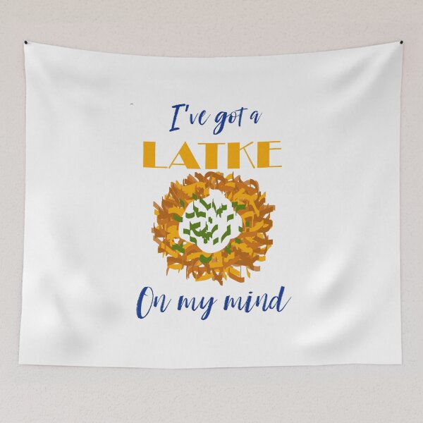 Item preview, I've Got A Latke On My Mind - Hanukkah designed and sold by marieofroumania.
