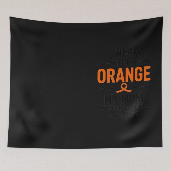Item preview, MS Awareness I Wear Orange For My Mom MS Walk Raglan (2) designed and sold by Hofersofer.