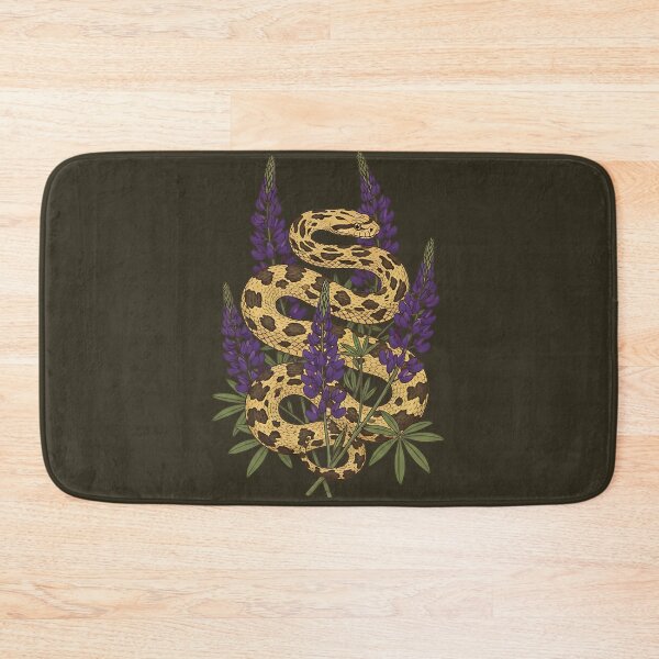 Item preview, Bullsnake Among Meadow Lupines Botanical Design designed and sold by BirdsnStuff.