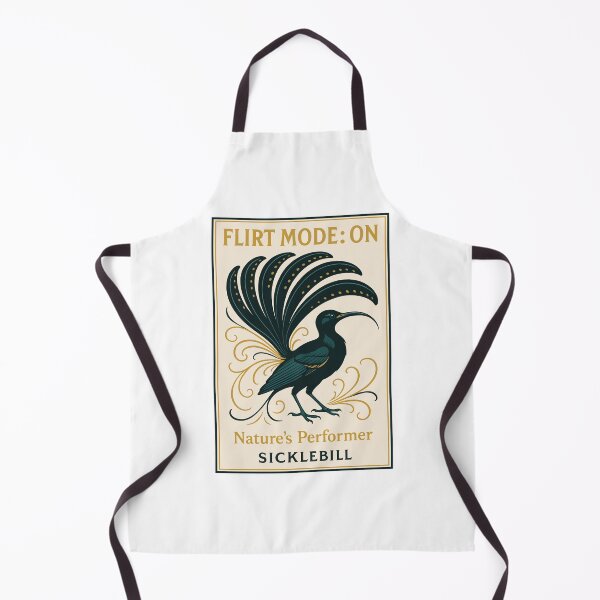 Item preview, Flirt Mode On Black Sicklebill Art – Nature’s Performer Bird Design designed and sold by WildlifeInc.