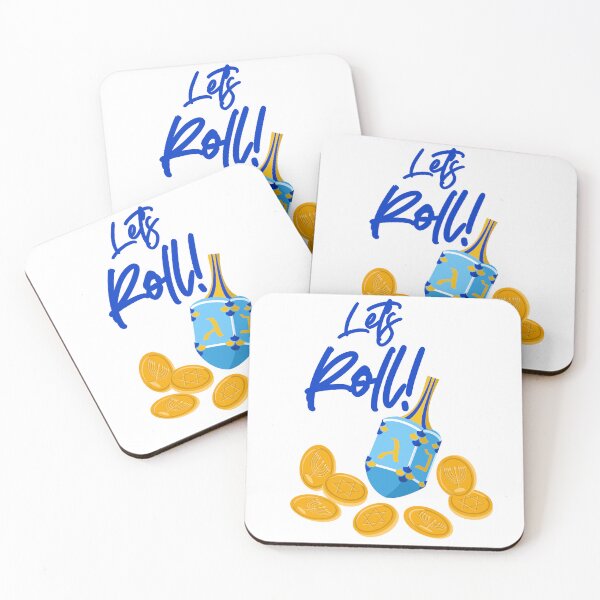 Item preview, Let's Roll - Hanukkah Dreidel & Gelt designed and sold by marieofroumania.