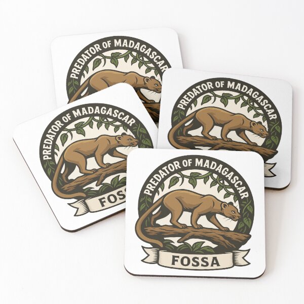 Item preview, Fossa – Predator of Madagascar Emblem designed and sold by WildlifeInc.