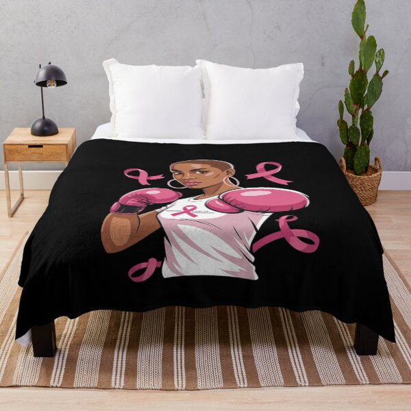 Item preview, Breast Cancer Awareness African American Afro Pink Ribbon designed and sold by MinaReinger.