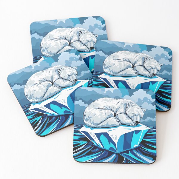 Item preview, Drifting Polar Bear – Arctic Climate Artwork designed and sold by WildlifeInc.