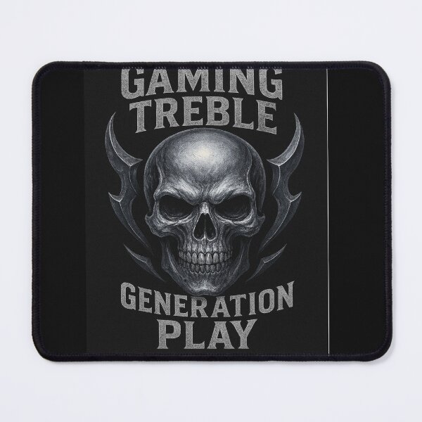 Item preview, Silver skull with horns and clan text. designed and sold by GamingTreble.