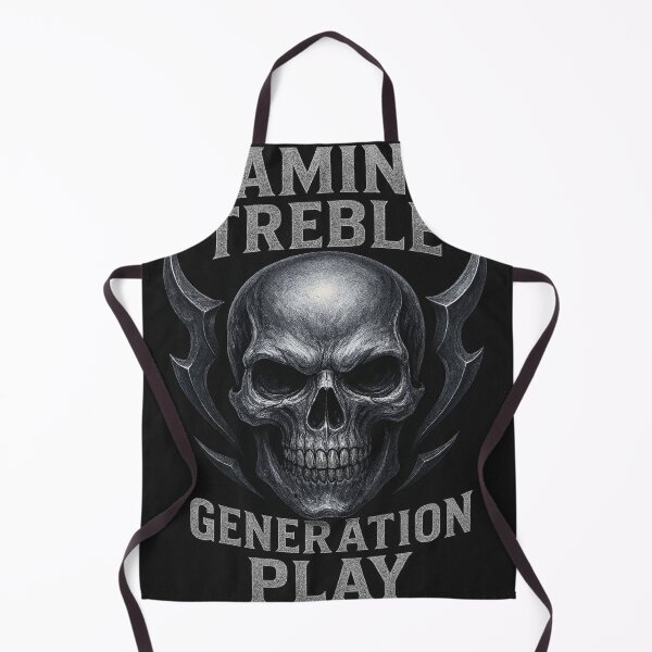 Item preview, Silver skull with horns and clan text. designed and sold by GamingTreble.