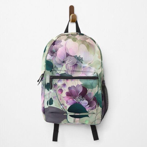 Item preview, Pastel Floral Dream - Elegant Abstract with Soft Pinks, Purples, and Greens designed and sold by PaintbrushPlace.