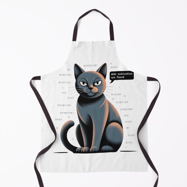 Item preview, 404 Motivation Not Found Cat - Funny Programmer Humor Coder Gift designed and sold by ZyricZyric.
