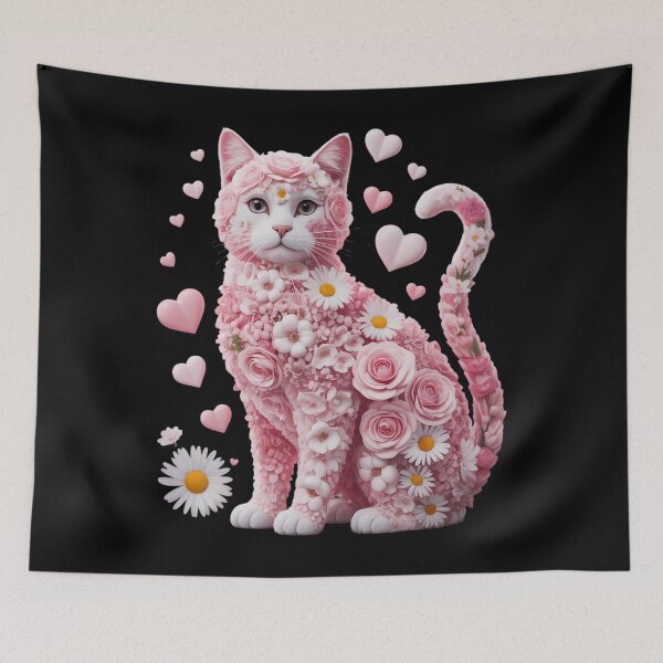 Item preview, Happy Meowentine's Day Girls Cat Valentine's Day designed and sold by Bandikonsalez.