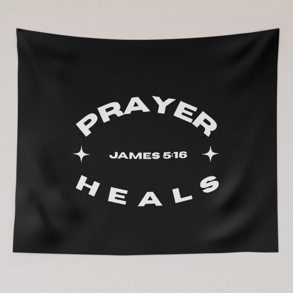 Item preview, copy of Prayer Heals James 5:16 designed and sold by BamFamDada.