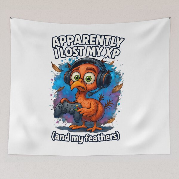 Item preview, Funny Turkey Gamer Lost XP Design designed and sold by SoulenCify.