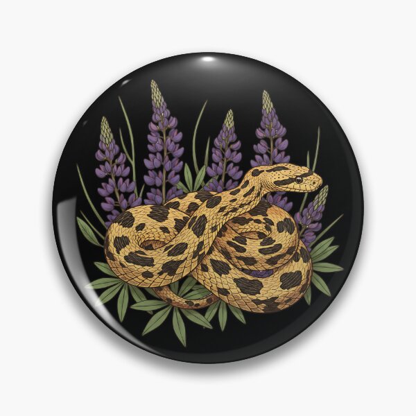 Item preview, Bullsnake Resting Among Purple Lupines designed and sold by BirdsnStuff.