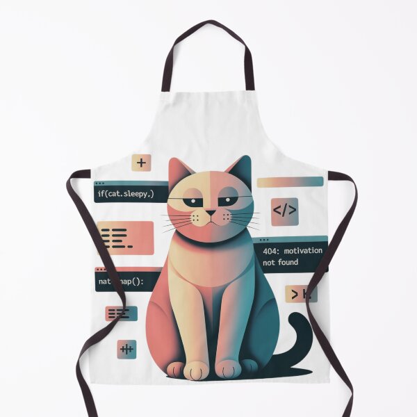 Item preview, Motivation Not Found – Funny Cat Programmer Coding Humor design designed and sold by ZyricZyric.