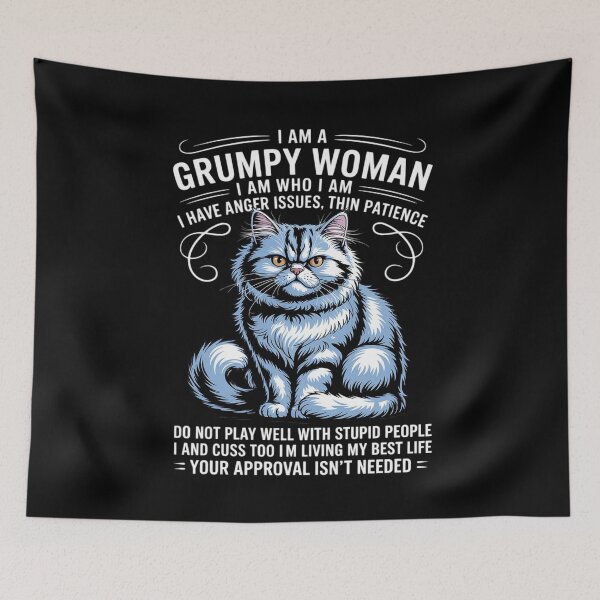 Item preview, I am a grumpy old woman I am who I am I have anger issue designed and sold by RustsyMin.