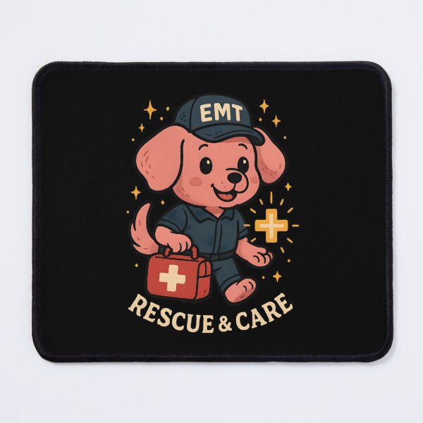 Item preview, Cute EMT Rescue & Care | Emergency Medical Technician Design | Cute Dog EMT designed and sold by ClinicalHubs.