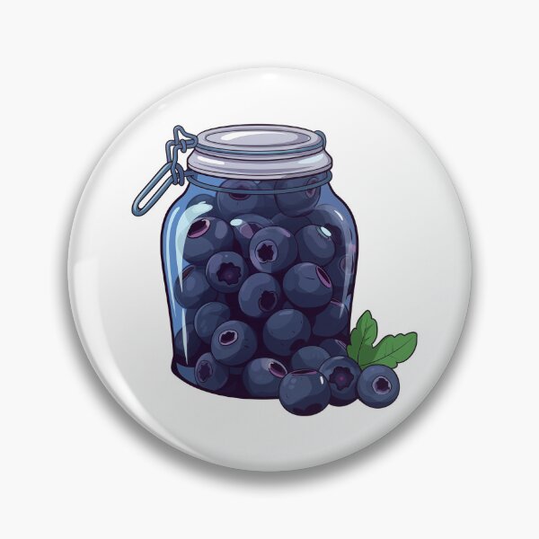 Item preview, Blueberry Glass Jar designed and sold by New-School-Wave.