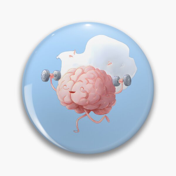 Item preview, Strong Mind Cute Brain Lifting Weights! – Kawaii Workout Fitness Motivational Design designed and sold by PureBrain.