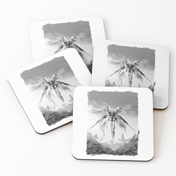 Item preview, wing Gundam vector Digital Artwork blackwhite designed and sold by sabartgunpla.