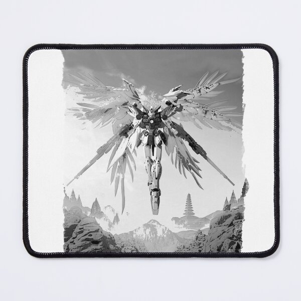 Item preview, wing Gundam vector Digital Artwork blackwhite designed and sold by sabartgunpla.
