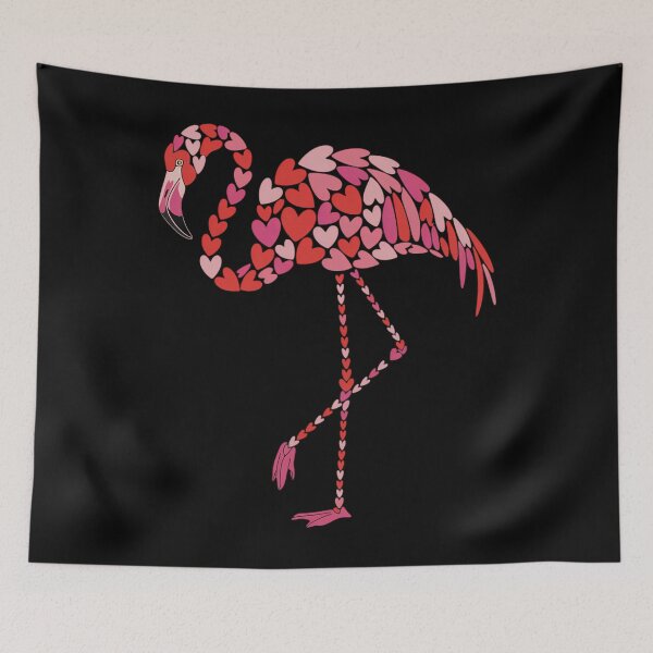 Item preview, Heart Valentines Day Women flamingo designed and sold by ValerieRodrigue.