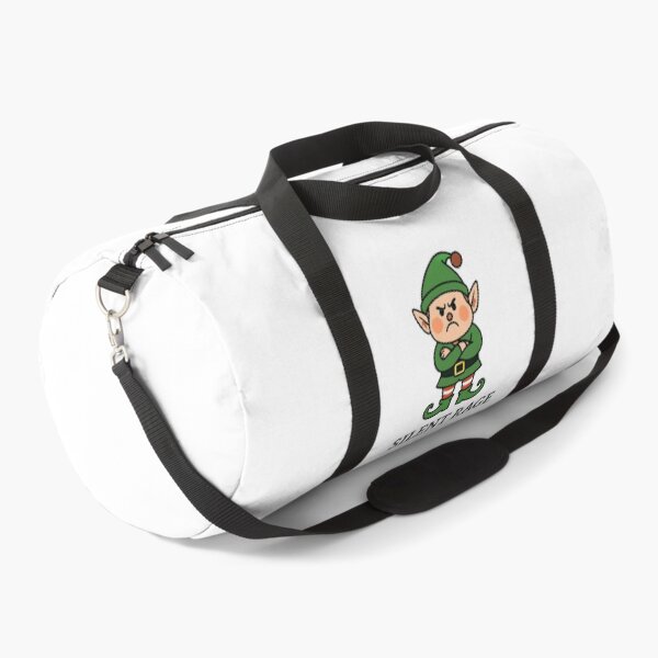 Item preview, Funny Angry Christmas Elf Cartoon – Silent Rage Holiday Humor Sticker designed and sold by FestivityFinds.