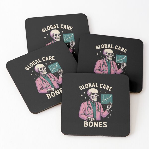 Item preview, Global Care Bones | Public Health Epidemiology Skeleton Design designed and sold by ClinicalHubs.