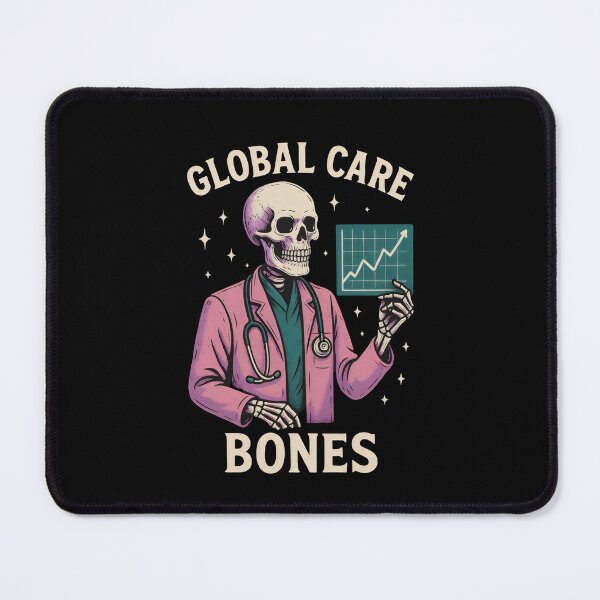 Item preview, Global Care Bones | Public Health Epidemiology Skeleton Design designed and sold by ClinicalHubs.