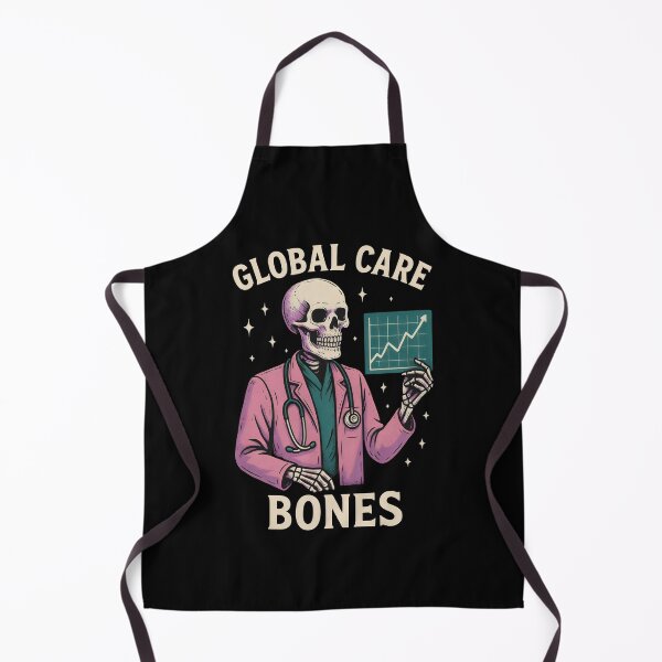 Item preview, Global Care Bones | Public Health Epidemiology Skeleton Design designed and sold by ClinicalHubs.