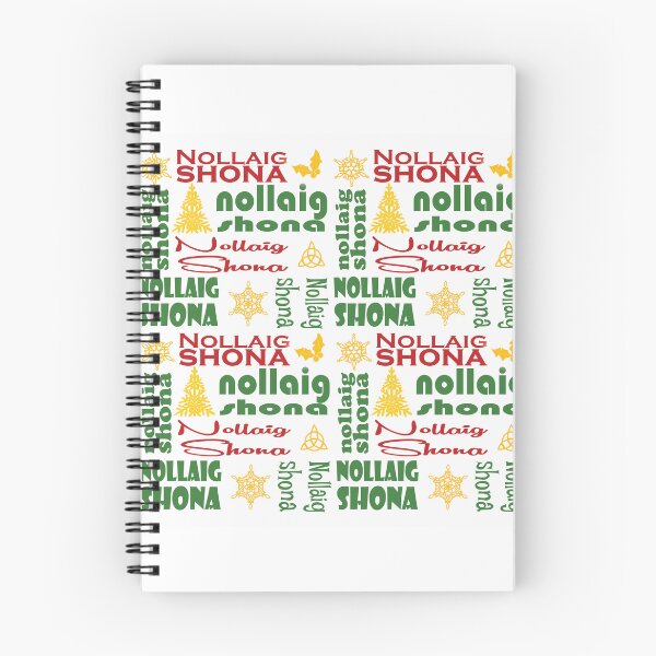Item preview, Nollaig Shona Irish Christmas Typography – Red, Green  and Yellow Cheer designed and sold by 5adraval.