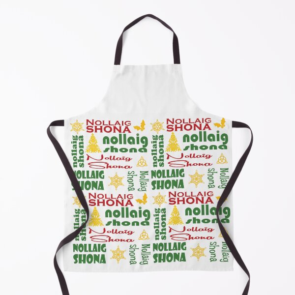Item preview, Nollaig Shona Irish Christmas Typography – Red, Green and Yellow Cheer designed and sold by 5adraval.