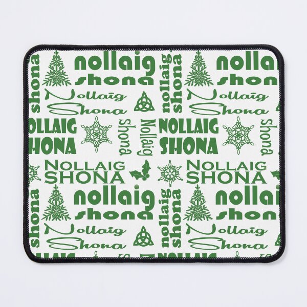 Item preview, Nollaig Shona Irish Christmas Typography – Full of green Cheer designed and sold by 5adraval.