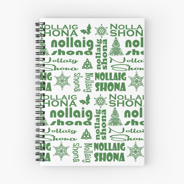 Item preview, Nollaig Shona Irish Christmas Typography – Full of green Cheer designed and sold by 5adraval.