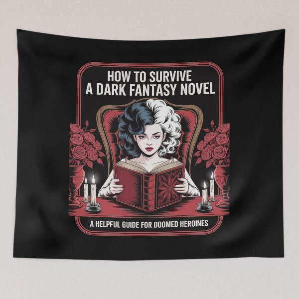 Item preview, How to Survive A Dark Fantasy Novel Spicy Book Readers designed and sold by ticlitule.