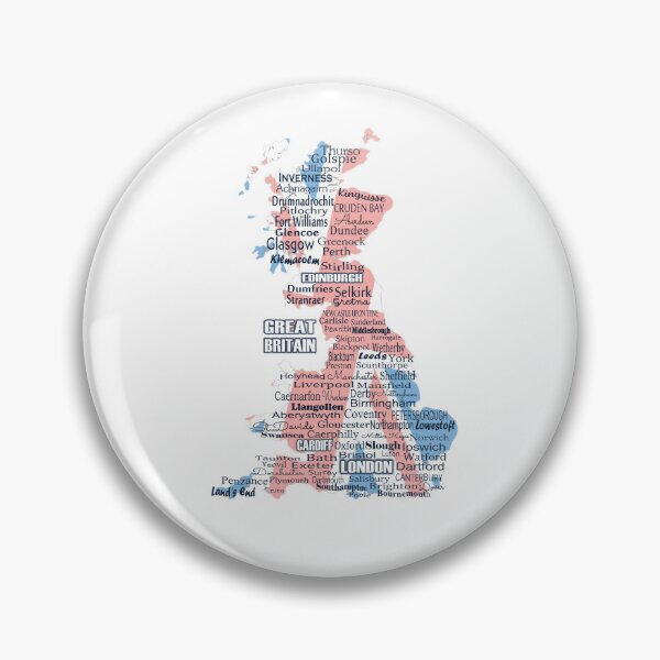 Item preview, Legacy Map: Great Britain in Words designed and sold by 5adraval.