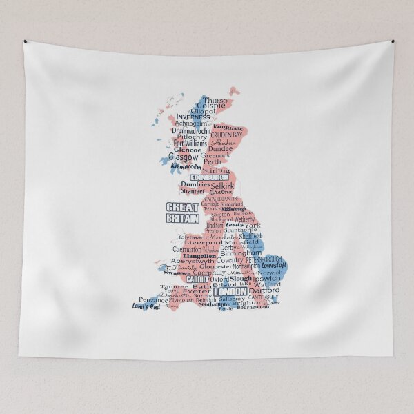 Item preview, Legacy Map: Great Britain in Words designed and sold by 5adraval.