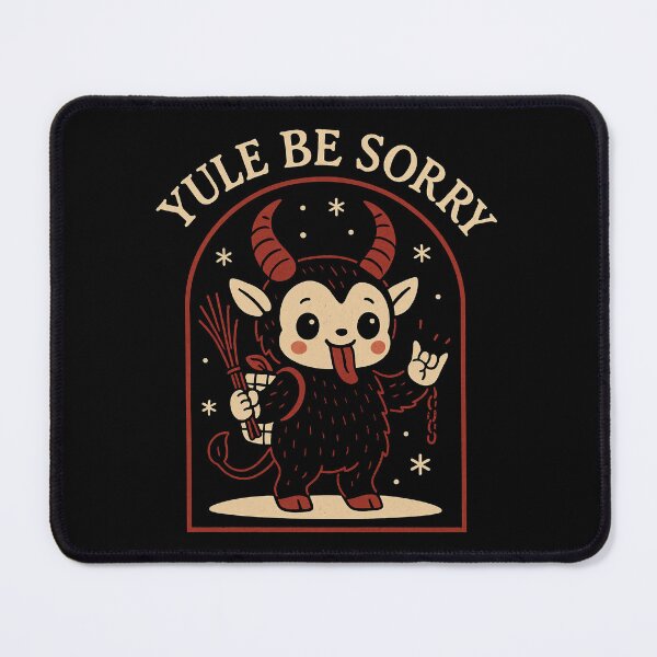 Item preview, Yule Be Sorry Cute Krampus Holiday Pun Design designed and sold by Victor Shadehorn.