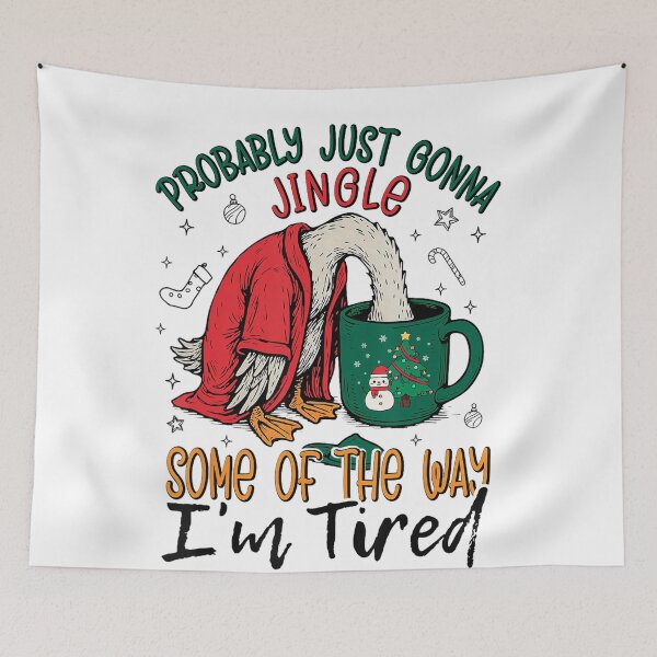 Item preview, Probably The Jingle Way of Tired Vintage I'm Gonna Just Some Classic Retro designed and sold by StacyBattleArt.
