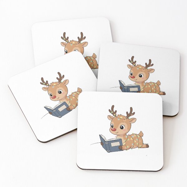Item preview, Cute Reading Reindeer designed and sold by VelvetEmberCA.