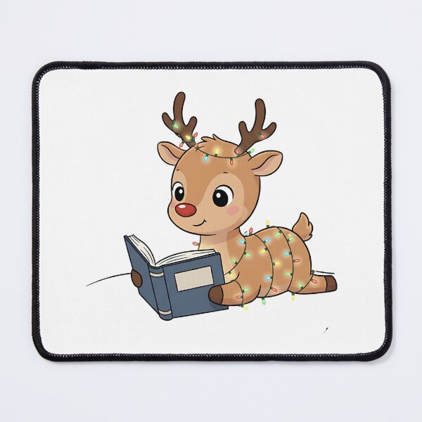 Item preview, Cute Reading Reindeer designed and sold by VelvetEmberCA.