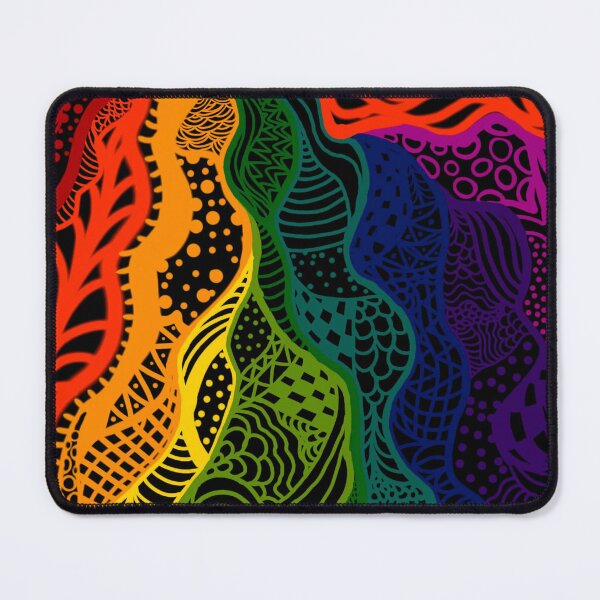 Item preview, Rainbow Zentangle  designed and sold by CharmedHeartArt.