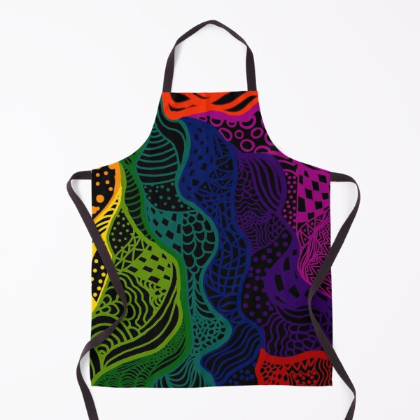 Item preview, Rainbow Zentangle designed and sold by CharmedHeartArt.