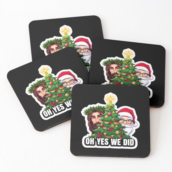 Item preview, Funny Christmas Tree – Oh Yes We Did Festive Holiday Sticker designed and sold by FestivityFinds.
