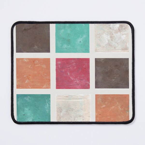 Item preview, Rustic Tile Grid – Teal & Terracotta Pattern designed and sold by 5adraval.