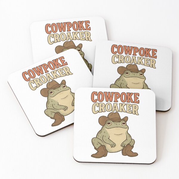 Item preview, Cowpoke Croaker – Funny Cowboy Frog Western Cartoon Design designed and sold by inkoutninja.