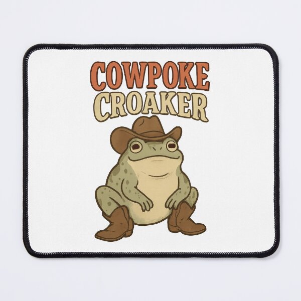 Item preview, Cowpoke Croaker – Funny Cowboy Frog Western Cartoon Design designed and sold by inkoutninja.